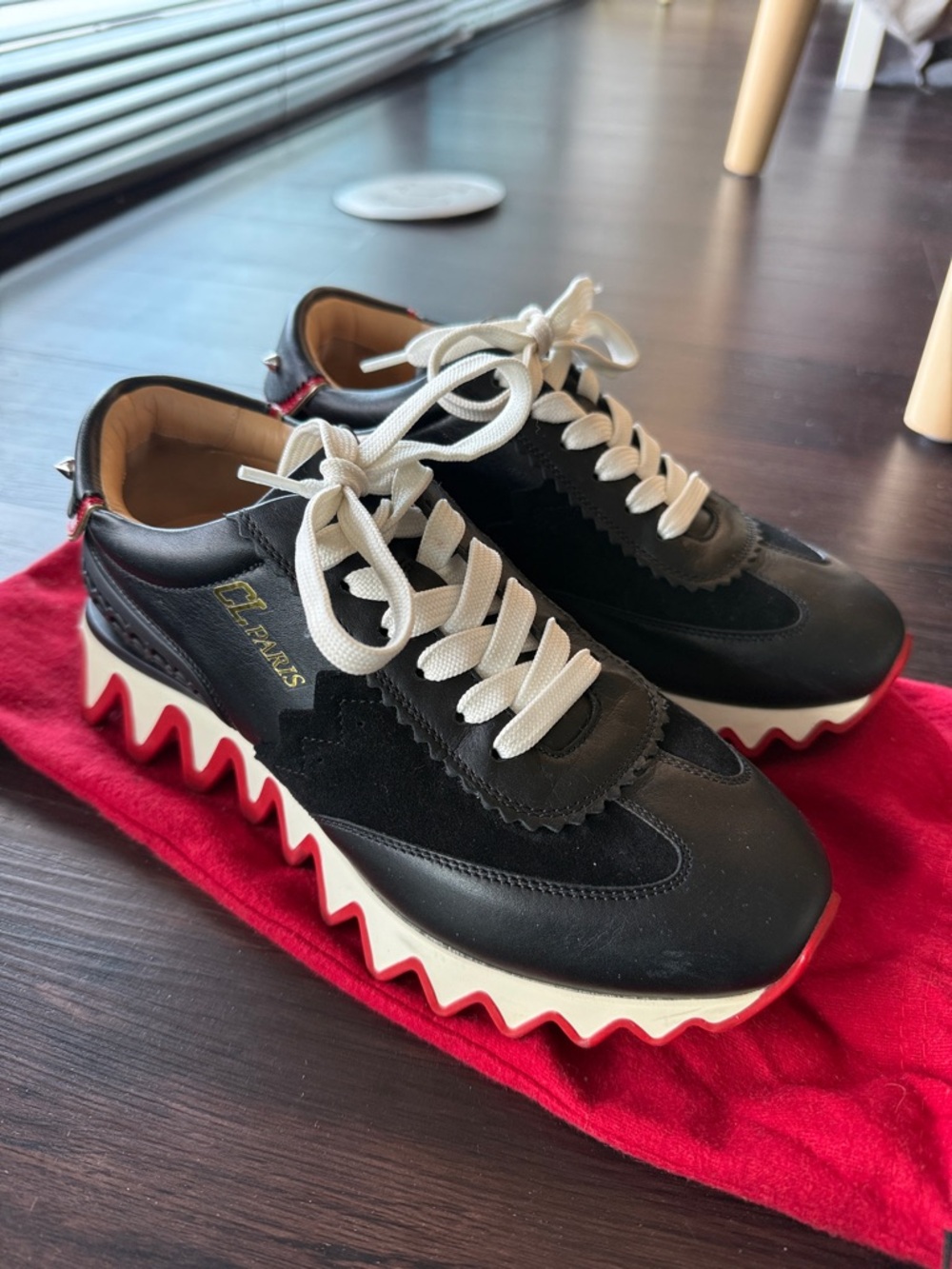 Authentic Christian Louboutin Loubishark Sneakers 36.5